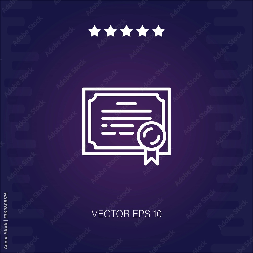 diploma vector icon modern illustration diploma vector icon modern illustration