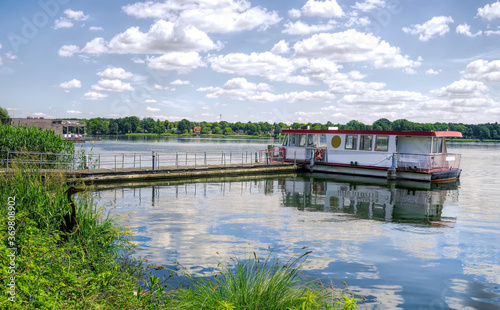 Idyllic view over the Ruppiner See in Neuruppin, Brandenburg