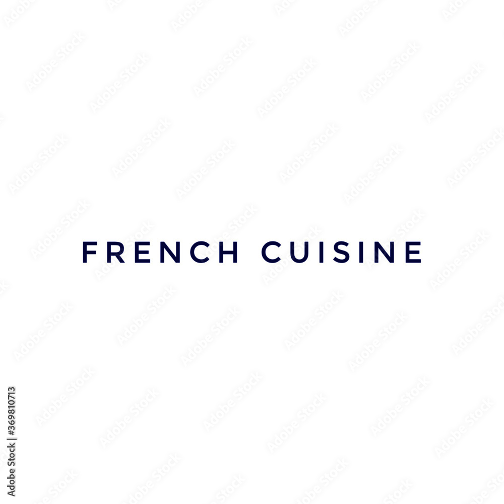 ''French cuisine'' sign vector for restaurant design