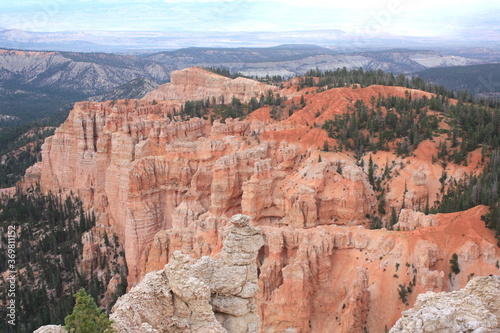 Bryce Canyon from Inspiration Point at sunset  Bryce Canyon National Park  Utah  USA