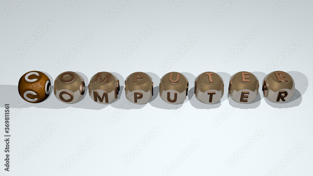 combination of video games: computer built by cubic letters from the top perspective, excellent for the concept presentation. illustration and business combination of video games: computer built by cubic letters from the top perspective, excellent for the concept presentation. illustration and business