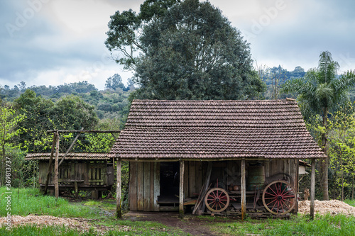 An old wooden house at Rio Grande do Sul - Brazil