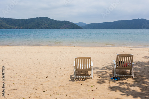 Invitation to relax - View of brazilian coastline  at Saco do Mamangu   - Paraty - RJ - Brazil.