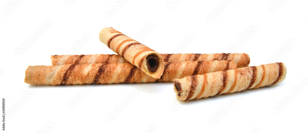 Chocolate sticks on white background Chocolate sticks on white background