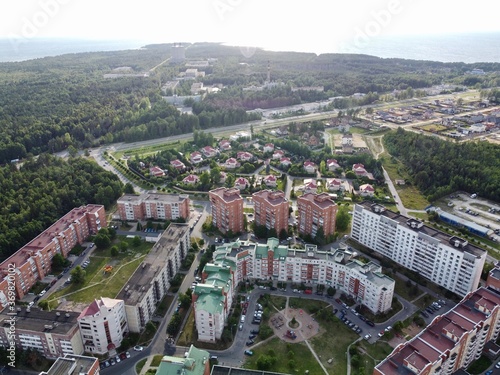 Sosnovy Bor, Leningrad Region, Russia. Aerial photo photo