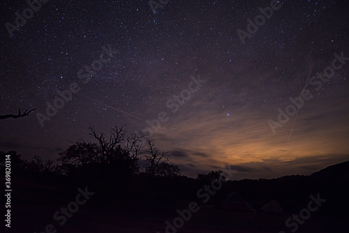 Texas starry night sky