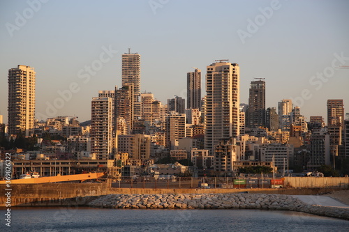Beirut destruction after the tragic explosion happened in Port of Beirut on August 4  2020  Beirut Downtown