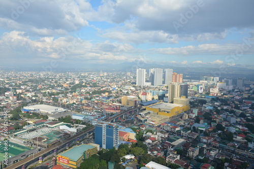 Quezon city overview during daytime afternoon in Philippines © walterericsy