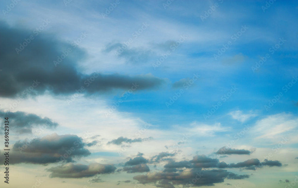 空　雲　夕暮れ　素材