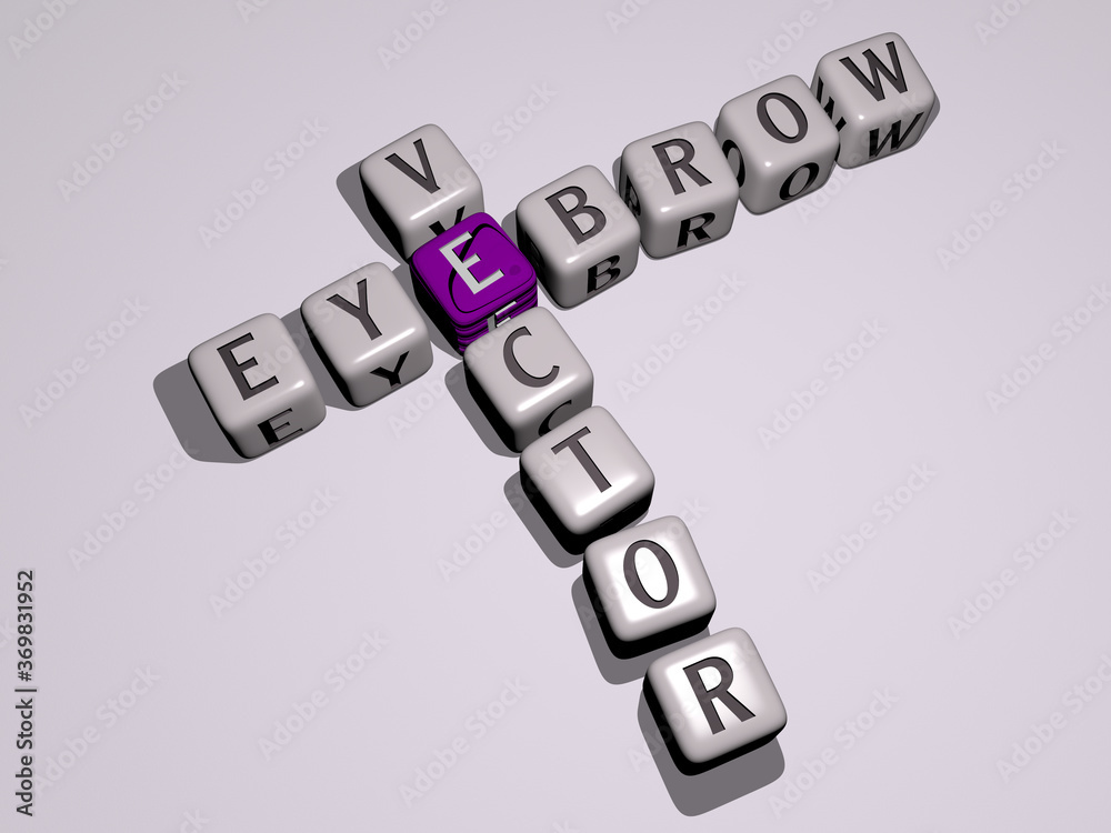 crosswords of EYEBROW VECTOR arranged by cubic letters on a mirror floor, concept meaning and presentation. beauty and beautiful crosswords of EYEBROW VECTOR arranged by cubic letters on a mirror floor, concept meaning and presentation. beauty and beautiful