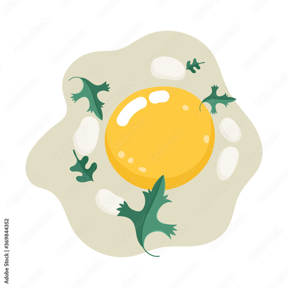 food breakfast fried egg with spice cartoon isolated icon white background food breakfast fried egg with spice cartoon isolated icon white background