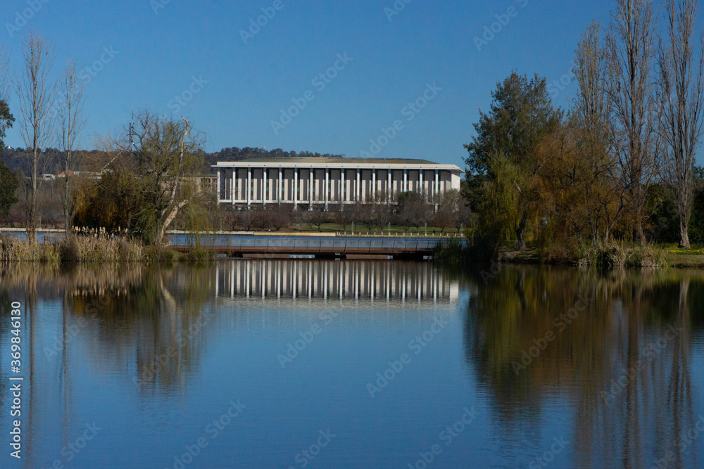 National Library of Australia Reflected Off Lake Burley Griffith National Library of Australia Reflected Off Lake Burley Griffith