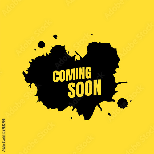 Abstract grunge style coming soon background.