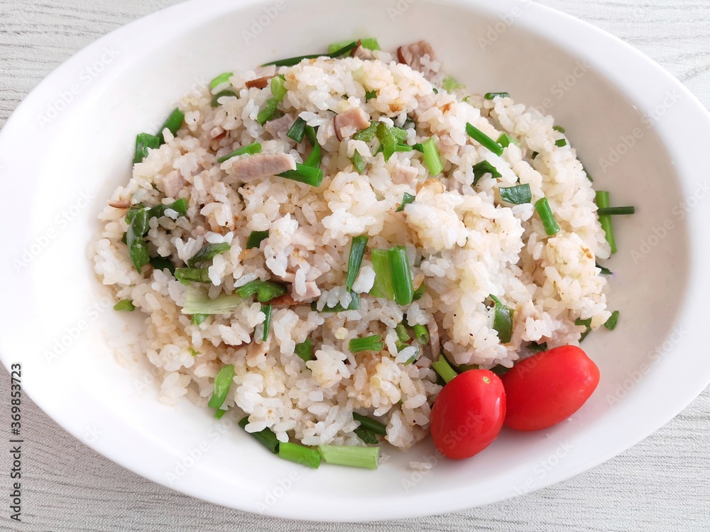 ネギいっぱいチャーハン