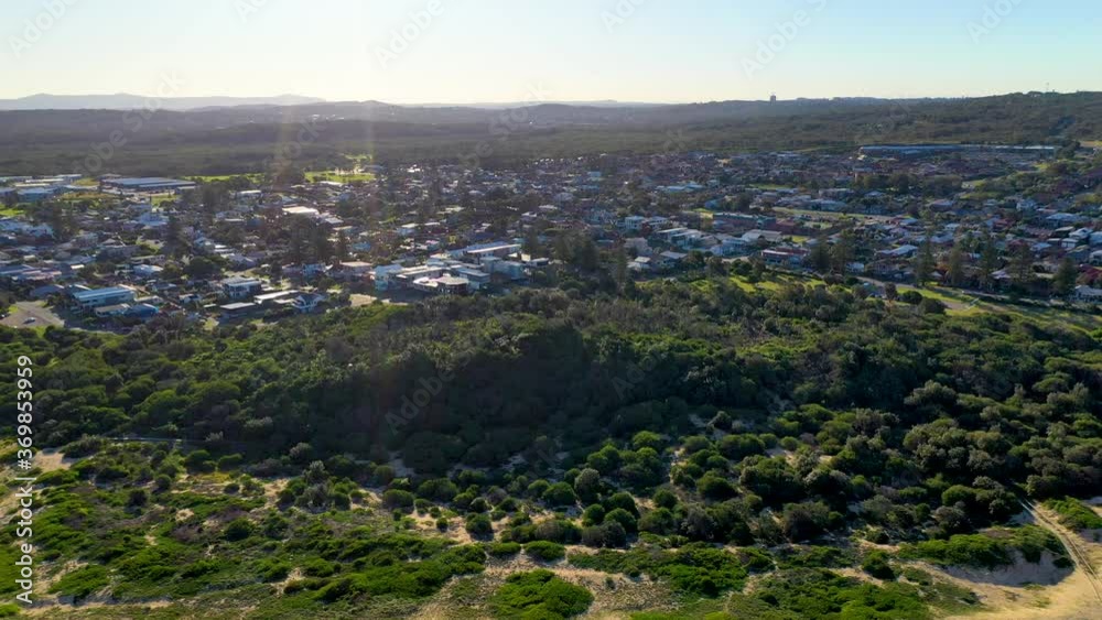 The town at Redhead Beach Australia The town at Redhead Beach Australia
