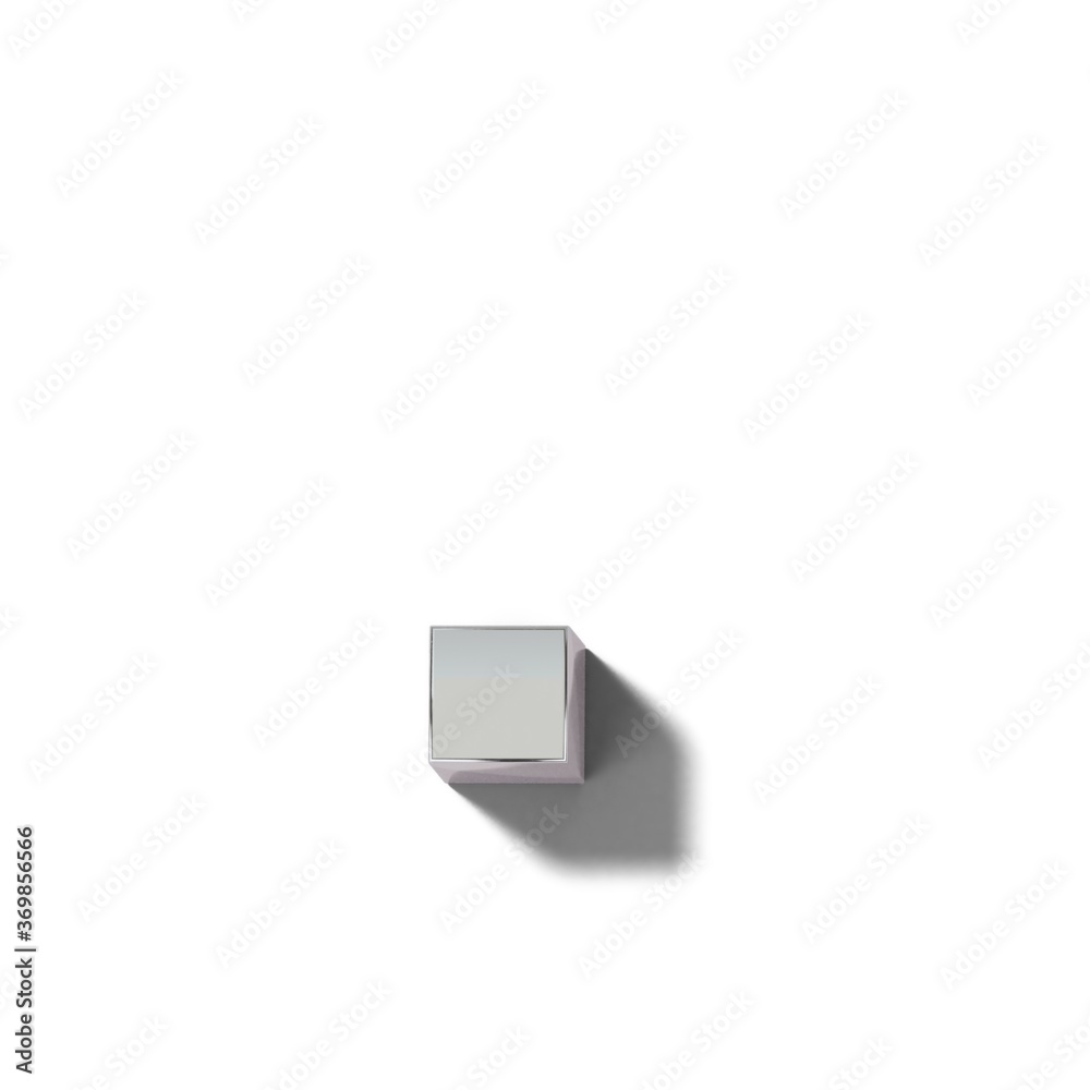リアルなシルバー製のブロックの文字 リアルなシルバー製のブロックの文字