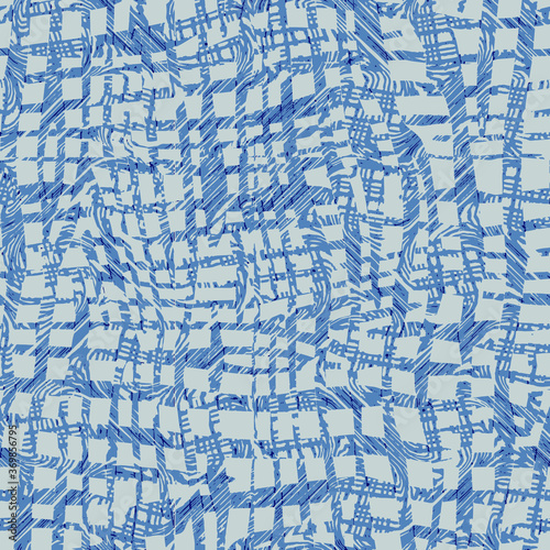 vector, ikat effect Guatemala textiles abstract navy and gold zigzag striped , stripes, lines / Vector  arts for style design / modern seamless pattern for carpet, rug, scarf, clipboard, shawl 