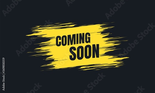 Abstract grunge style coming soon background.
