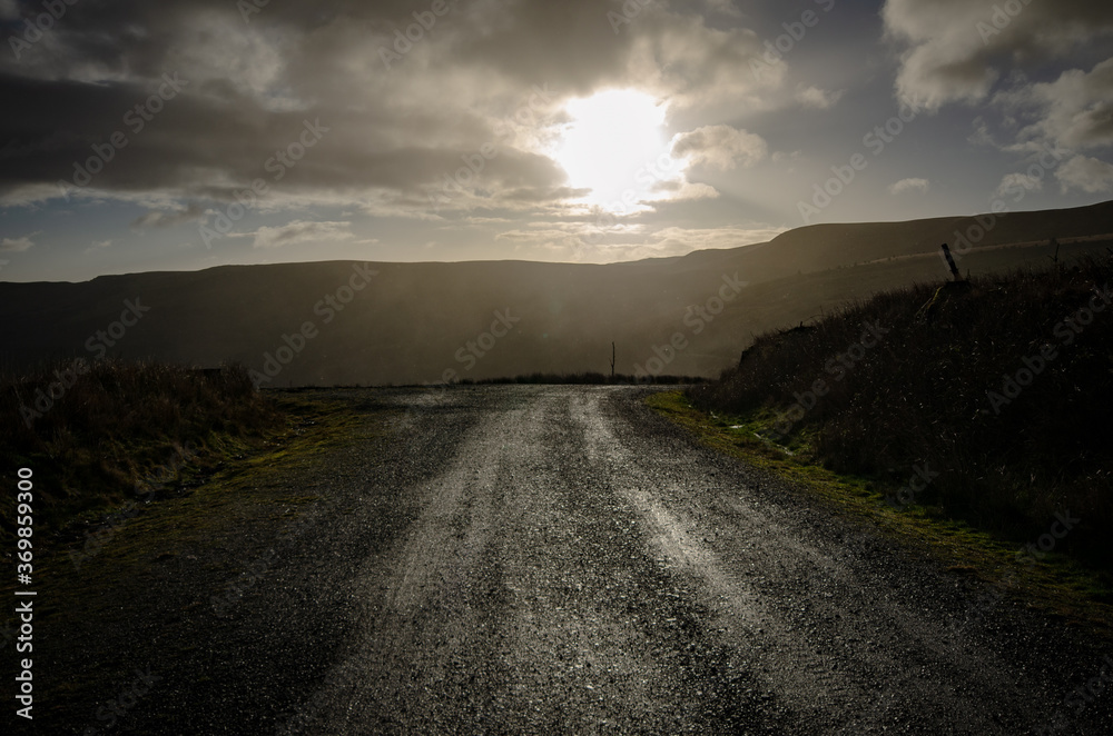 Road and Sun