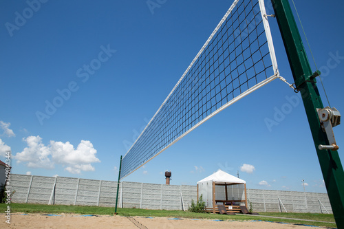 volleyball net on a sunny day