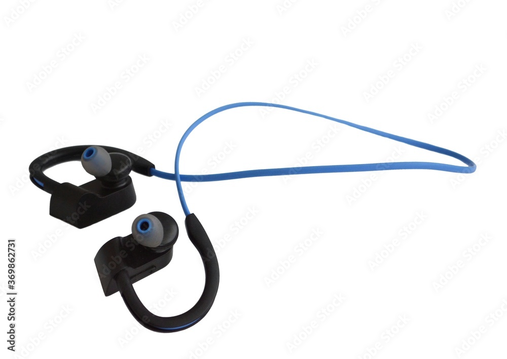 Obraz premium Wireless headphones on white background