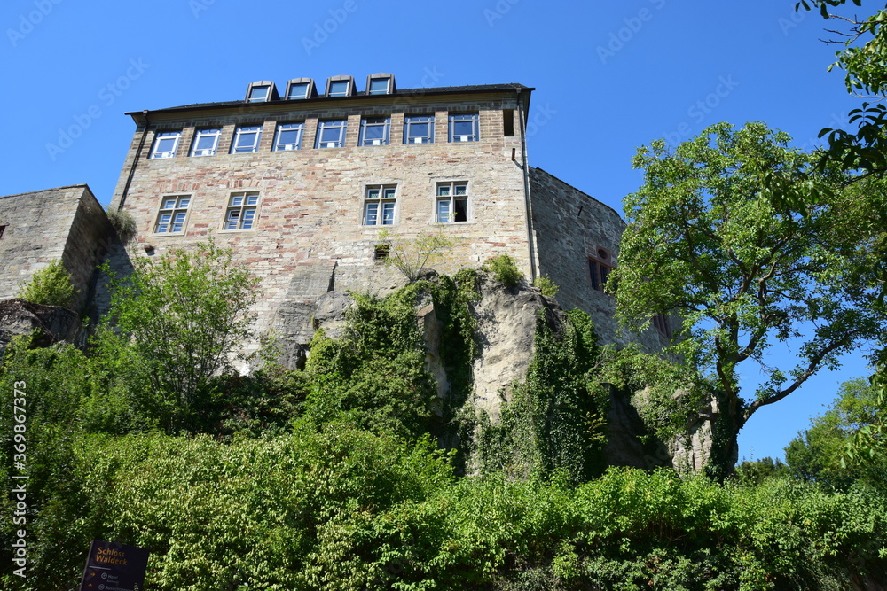 Mittelalterliche Burg Waldeck in Hessen