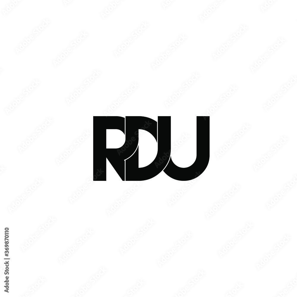 rdu letter original monogram logo design rdu letter original monogram logo design