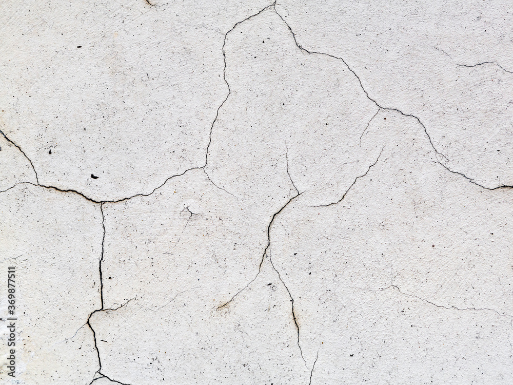 Fototapeta premium Abstract concrete, weathered with cracks and scratches. Landscape style. Great background or texture.