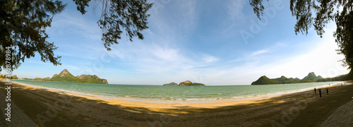 The bay of Ao Manao beach at Prachuap Khiri Khan, Thailand