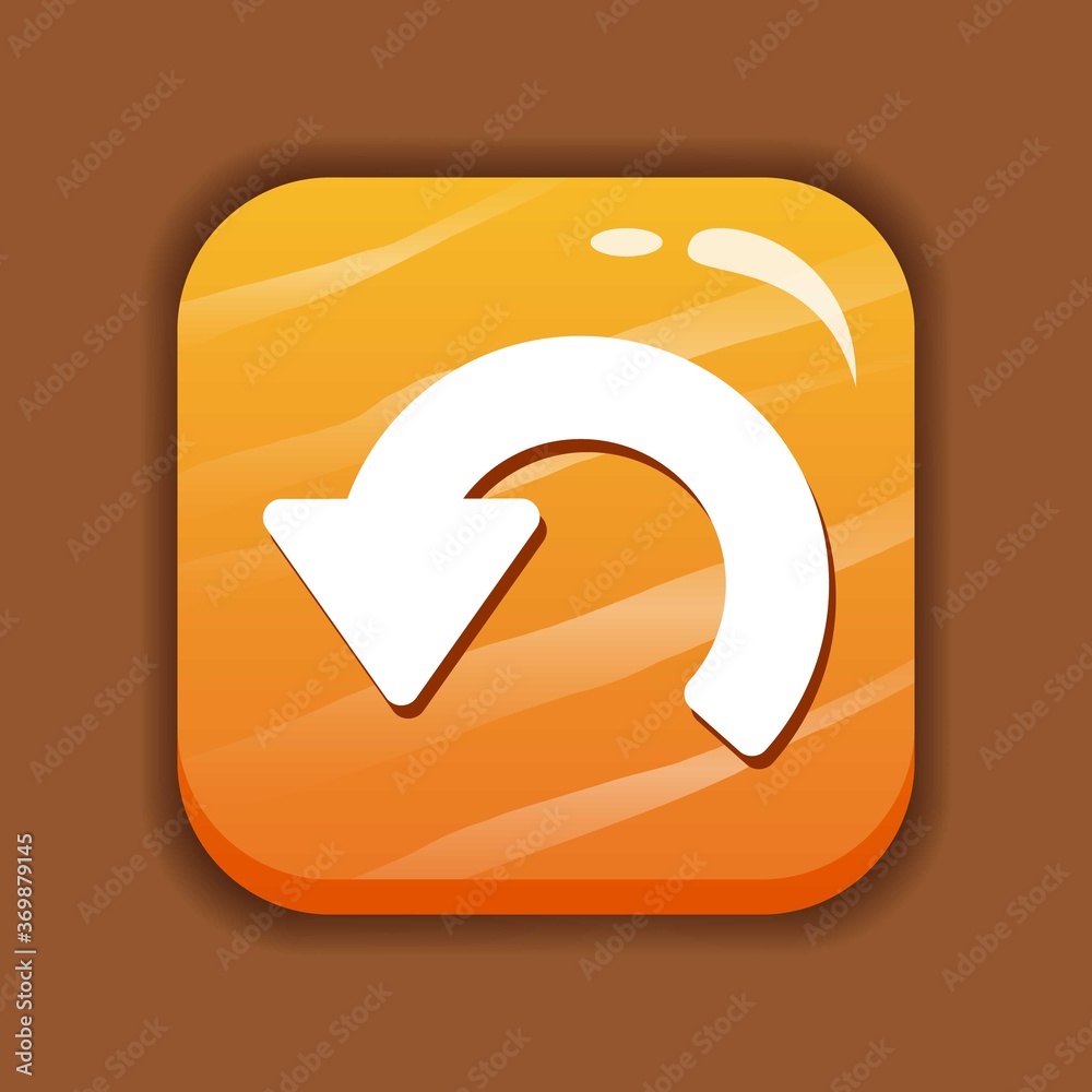 yellow glossy button. For game and app. Button vector design yellow glossy button. For game and app. Button vector design