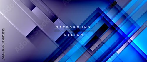 Dynamic lines on fluid color gradient. Trendy geometric abstract background for your text, logo or graphics