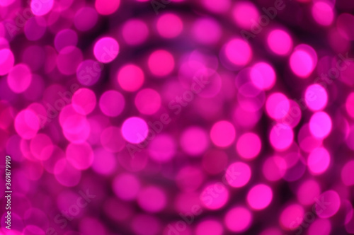 Abstract blur of colorful beautiful bokeh glitter light, Christmas and New Year festive background