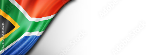 flag of south africa  isolated on a white banner background