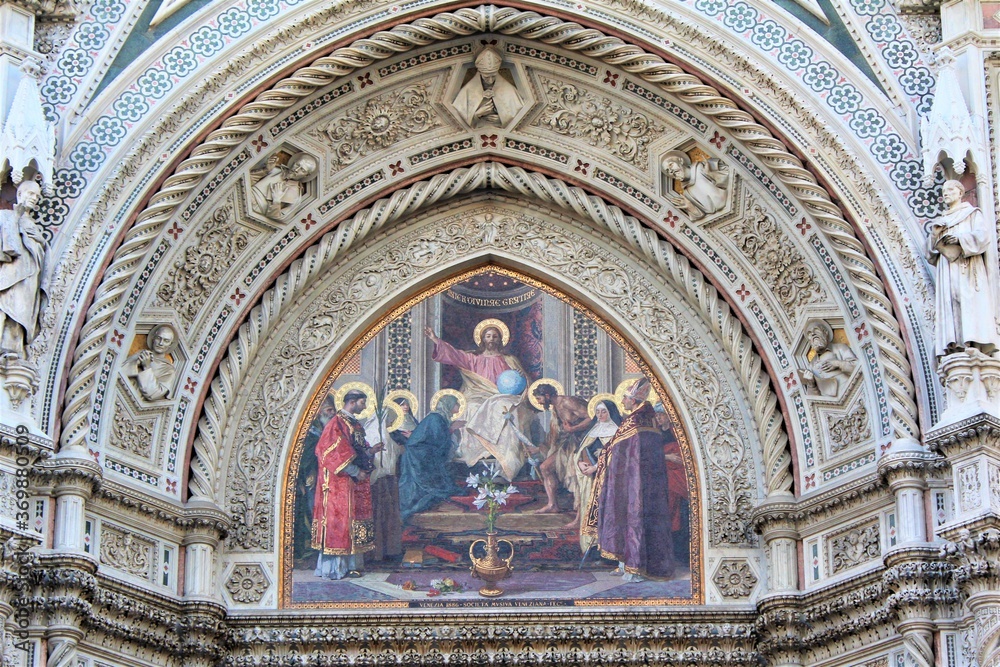 Firenze duomo external facade art