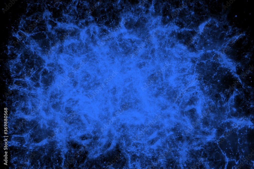 Fototapeta premium Futuristic galaxy light background illustration, fantasy style, blue color