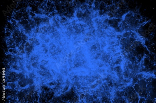 Futuristic galaxy light background illustration, fantasy style, blue color
