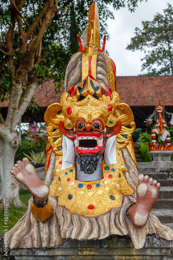 Barong statue at Tirta Gangga Water Palace (Taman Tirtagangga), former kings palace in Karangasem, Bali, Indonesia