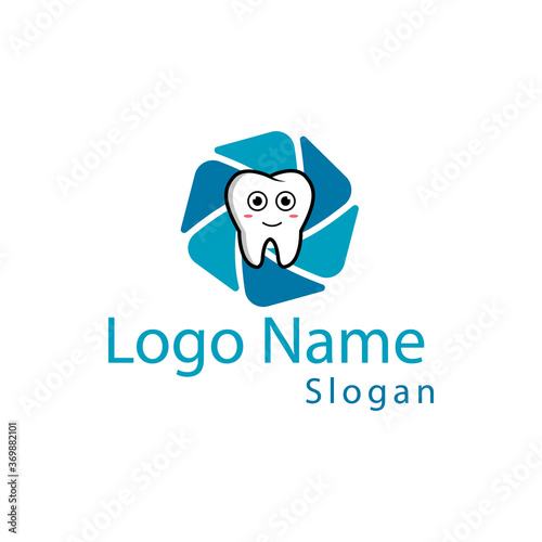 Logo dentist cute teeth © OGS