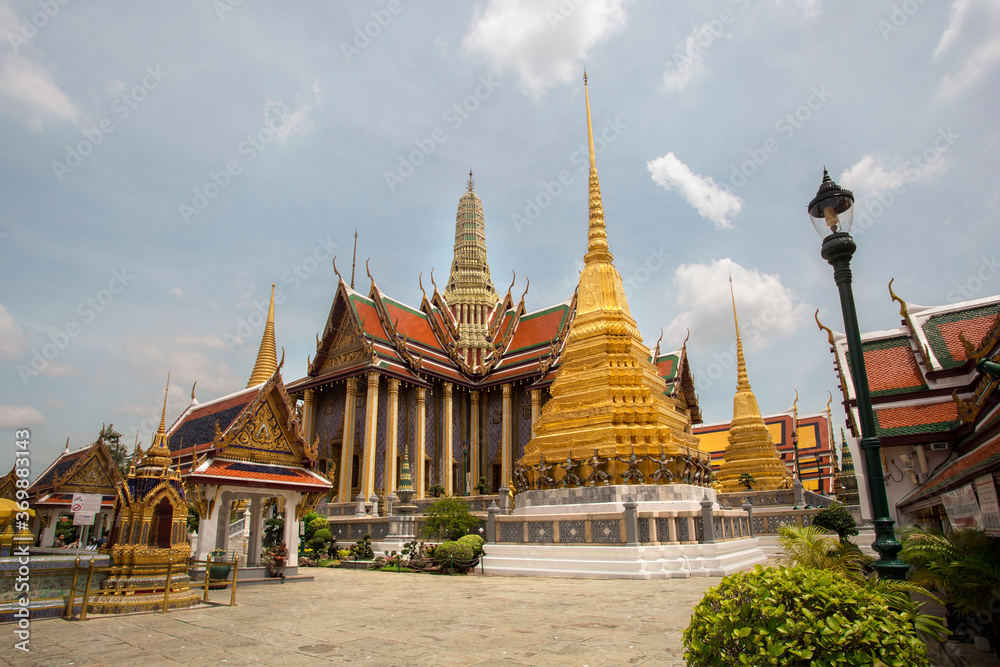 Fototapeta premium Bangkok, Thailand, Thursday, 6th Sihakom, 2020: Devils Protect the Grand Palace or Wat Phra Kaew, Wat Phra Si Ratanasadaram.