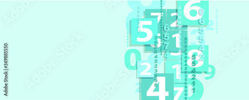 Creative and modern background with numbers.	