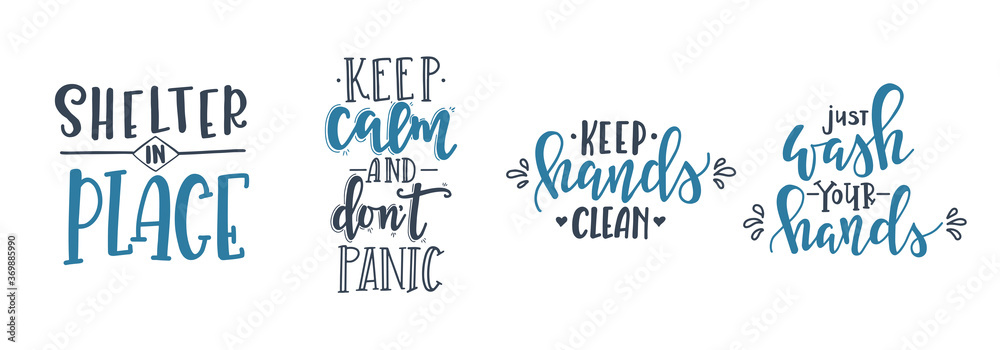 CoronaVirus Covid-19 letterings and other elements. Vector illustration CoronaVirus Covid-19 letterings and other elements. Vector illustration