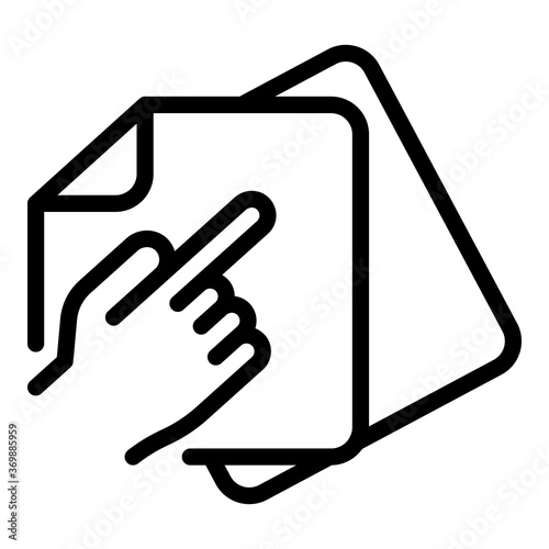 Refer restructuring icon. Outline refer restructuring vector icon for web design isolated on white background