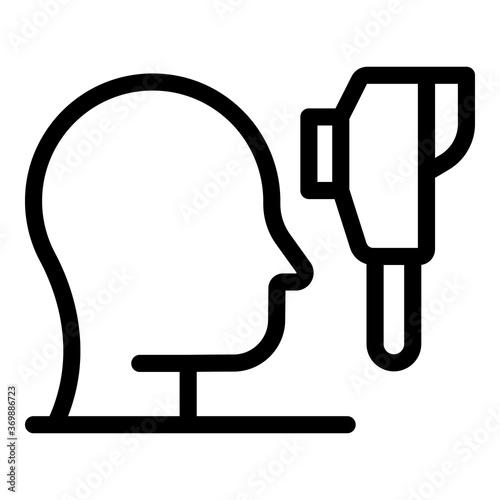 Human thermal imager icon. Outline human thermal imager vector icon for web design isolated on white background