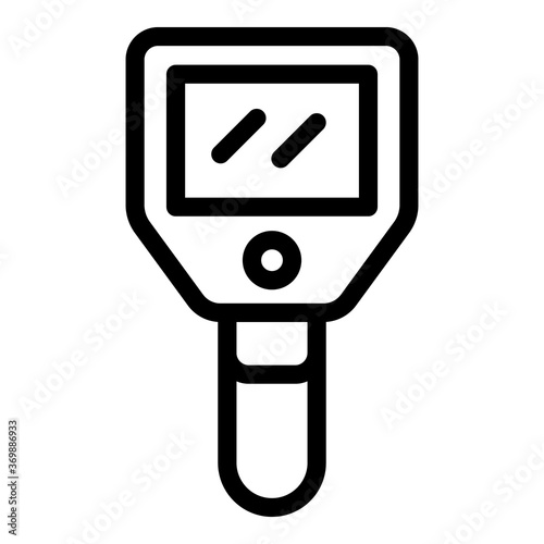 Sensor thermal imager icon. Outline sensor thermal imager vector icon for web design isolated on white background