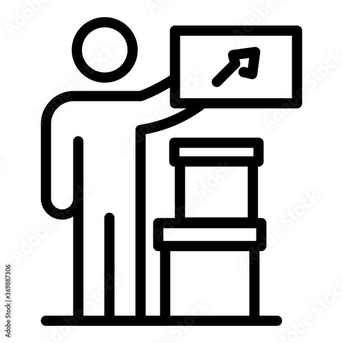 Hitchhiking with bags icon. Outline hitchhiking with bags vector icon for web design isolated on white background