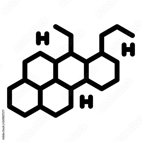 Human hormones icon. Outline human hormones vector icon for web design isolated on white background