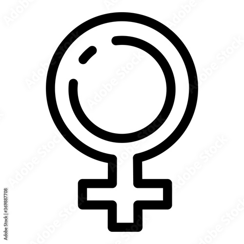 Girl hormones icon. Outline girl hormones vector icon for web design isolated on white background