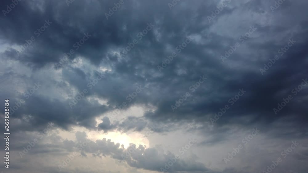 Storm clouds over the sea and sunset. Storm clouds over the sea and sunset.
