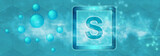 S symbol. Sulfur chemical element