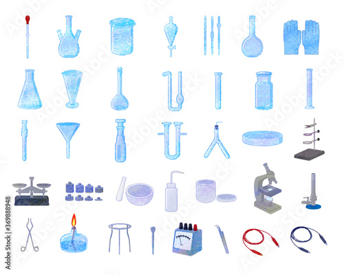 Experimental illustration material set / analog style